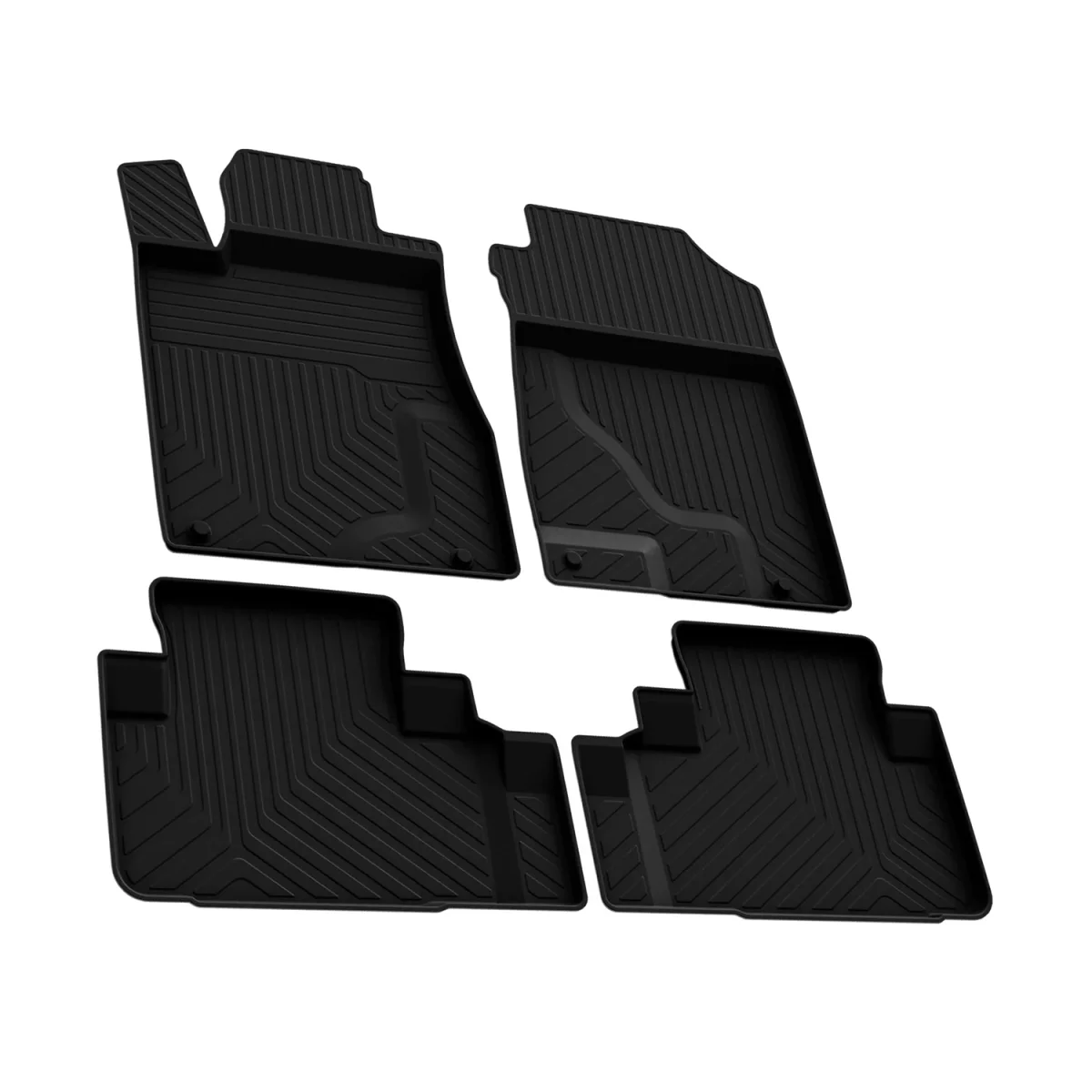 Honda CR-V Floor Mats - Omac - Rubber - Black - '12-'16 Honda CR-V Floor Mats - Omac - Rubber - Black - '12-'16